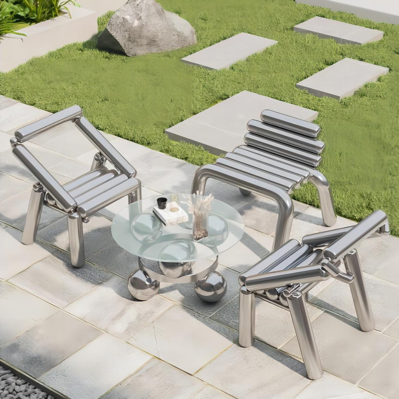 Stainless steel chair light lu - Outdoor Furniture Luxury 评论和价格