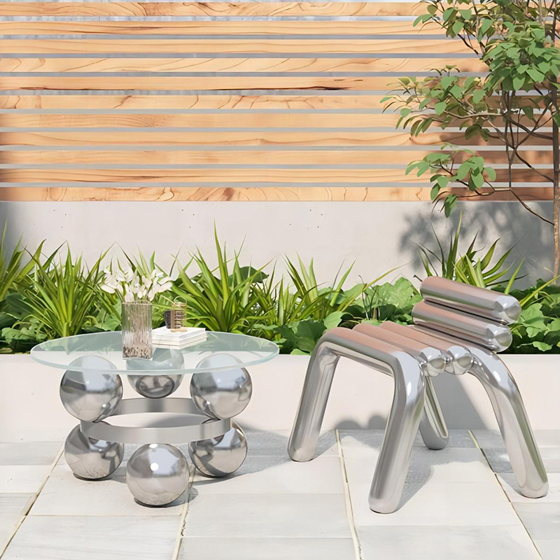 Stainless steel chair light lu - Outdoor Furniture Luxury 评论和价格